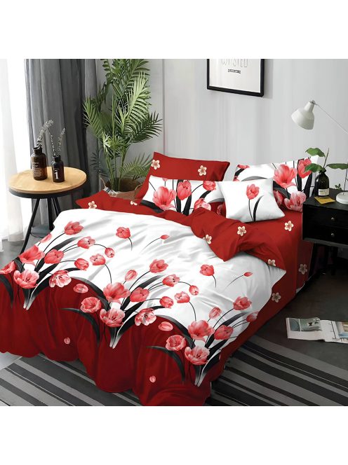 Двулицево спално бельо с ластик EmonaMall, 6 части - Модел S17509