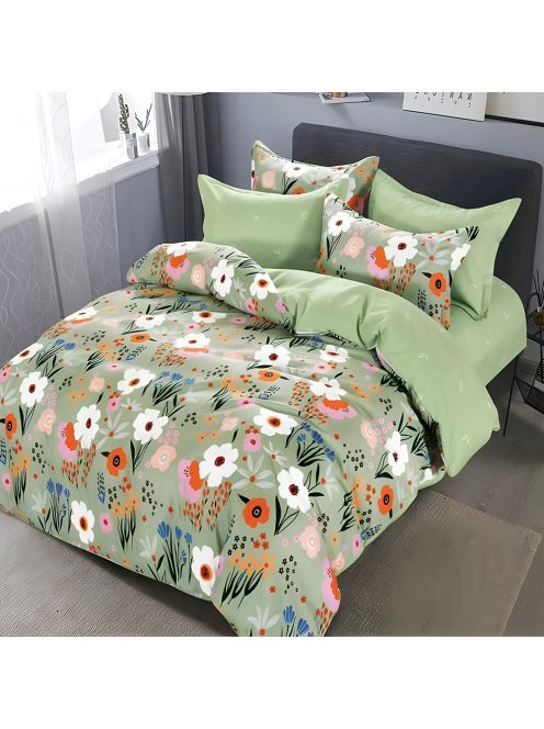 Двулицево спално бельо с ластик EmonaMall, 6 части - Модел S17511
