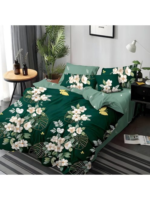 Двулицево спално бельо с ластик EmonaMall, 6 части - Модел S17513