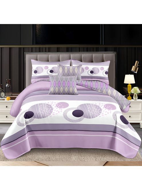 Двулицев спален комплект с ластик EmonaMall, 6 части - Модел S17524