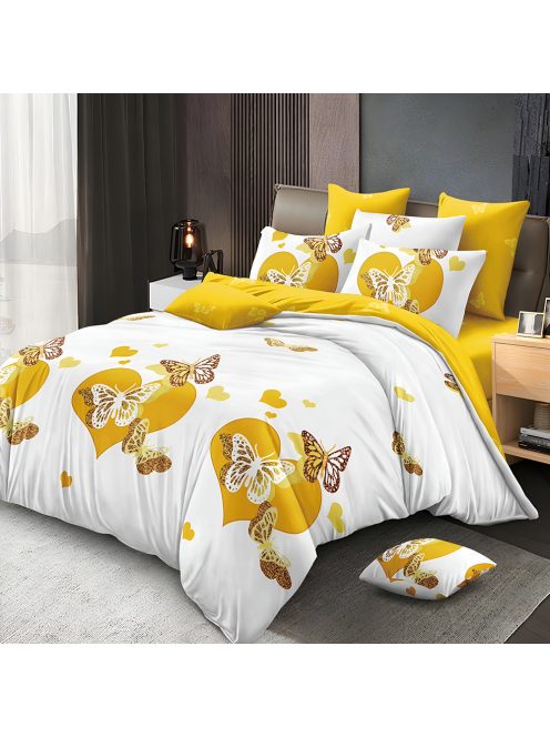 Двулицево спално бельо с ластик EmonaMall, 6 части - Модел S17529