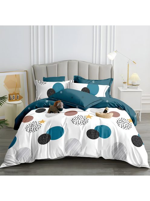 Двулицево спално бельо с ластик EmonaMall, 6 части - Модел S17532