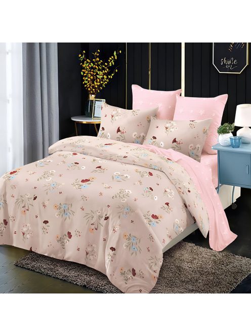 Двулицево спално бельо с ластик EmonaMall, 6 части - Модел S17535