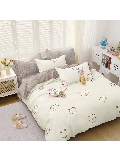 Двулицево спално бельо с ластик EmonaMall, 4 части - Модел S17669