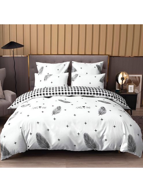 Двулицево спално бельо с ластик EmonaMall, 4 части - Модел S17671