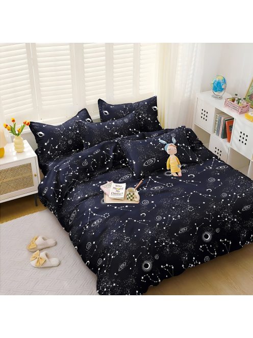 Еднолицево спално бельо с ластик EmonaMall, 4 части - Модел S17673