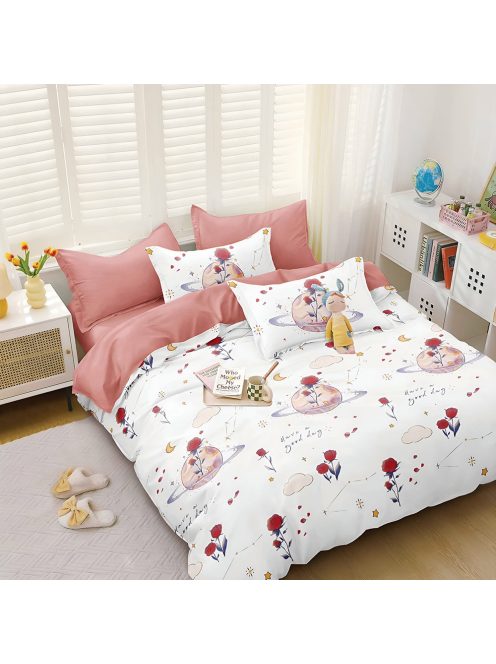 Двулицево спално бельо с ластик EmonaMall, 4 части - Модел S17675