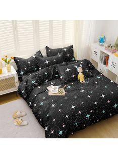   Еднолицево спално бельо с ластик EmonaMall, 4 части - Модел S17676