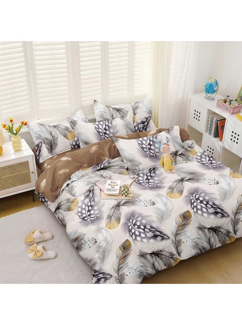 Двулицево спално бельо с ластик EmonaMall, 4 части - Модел S17678