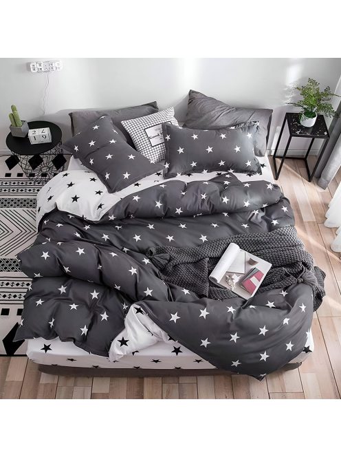 Двулицево спално бельо с ластик EmonaMall, 4 части - Модел S17679
