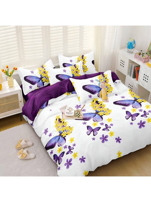 Двулицево спално бельо с ластик EmonaMall, 4 части - Модел S17680