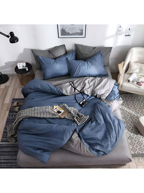 Двулицево спално бельо с ластик EmonaMall, 4 части - Модел S17682