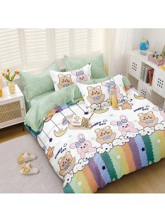   Двулицево спално бельо с ластик EmonaMall, 4 части - Модел S17684