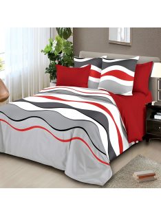   Двулицево спално бельо с ластик EmonaMall, 6 части - Модел S17705