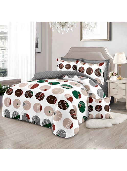 Двулицево спално бельо с ластик EmonaMall, 6 части - Модел S17706