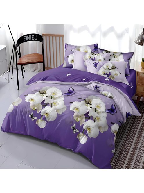 Двулицево спално бельо с ластик EmonaMall, 6 части - Модел S17707