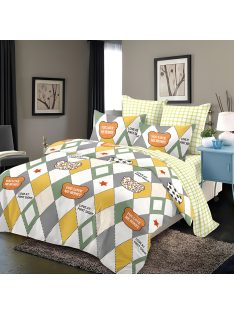   Двулицево спално бельо EmonaMall, 6 части - Модел S17861