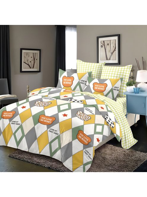 Двулицево спално бельо EmonaMall, 6 части - Модел S17861