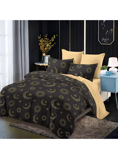 Двулицево спално бельо с ластик EmonaMall, 6 части - Модел S17877