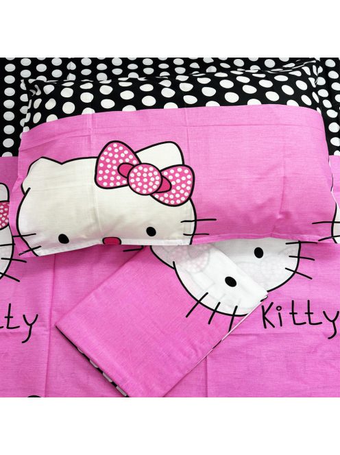 Детско спално бельо EmonaMall, Ранфорс, 3 части, Kitty