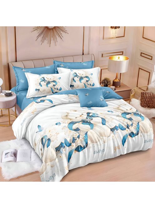 Двулицево спално бельо с ластик EmonaMall, 6 части - Модел S17917