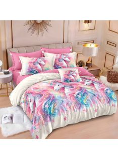   Двулицево спално бельо с ластик EmonaMall, 6 части - Модел S17918