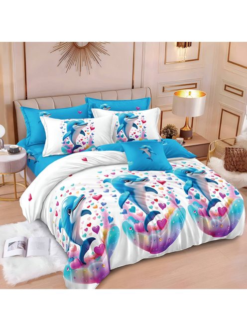 Двулицево спално бельо с ластик EmonaMall, 6 части - Модел S17920