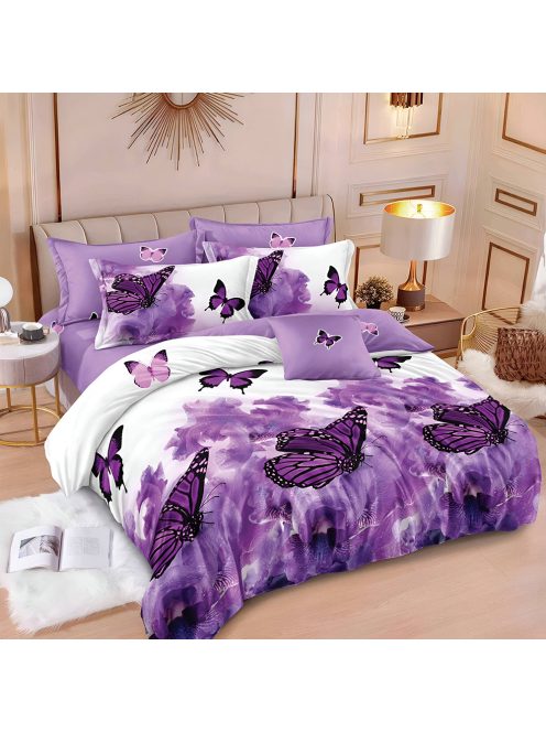 Двулицево спално бельо с ластик EmonaMall, 6 части - Модел S17921