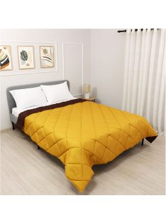 Олекотена завивка Елинор Мока/Горчица, Лятна, 200/210 см