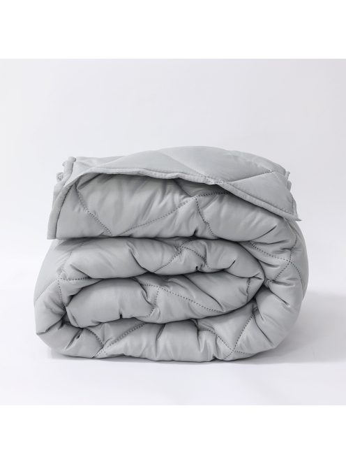 Олекотена завивка Елинор Сив, Зимна, 150/210 см, Капитонирана, Сив