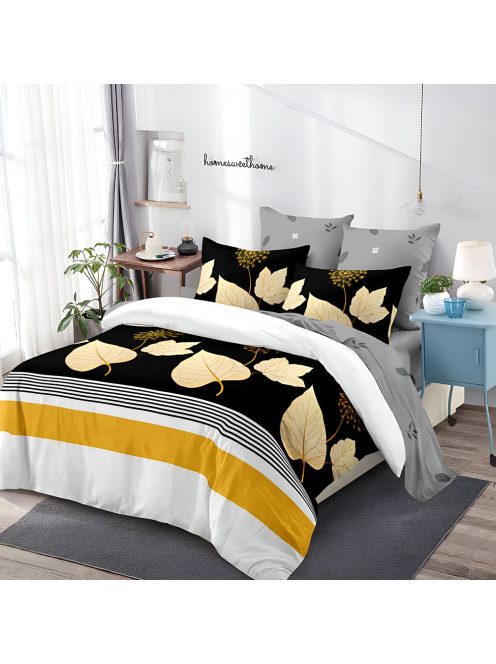 Двулицево спално бельо с ластик EmonaMall, 6 части - Модел S18040