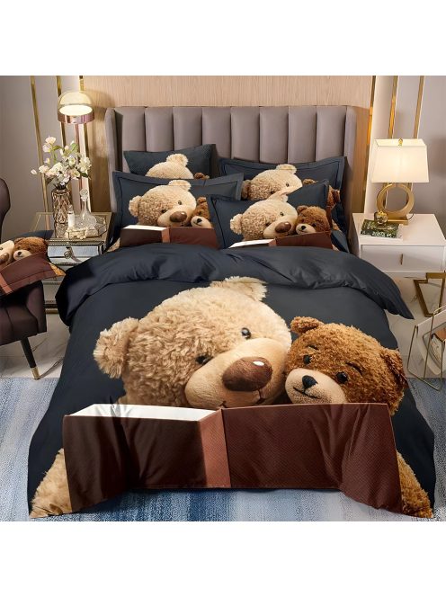 Двулицево спално бельо EmonaMall, 6 части (Реално Изображение) - Модел S18070