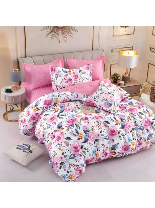 Двулицево спално бельо с ластик EmonaMall, 6 части - Модел S18118
