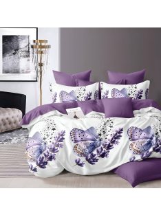 лилав двулицев спален комплект с два горни плика