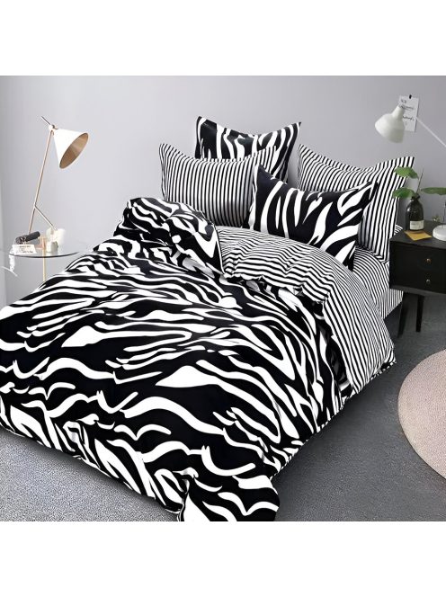 Двулицево спално бельо с ластик EmonaMall, 6 части - Модел S18153