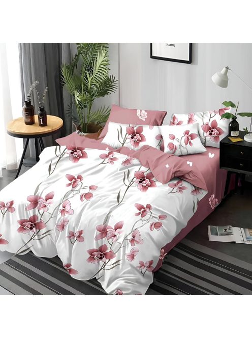 Двулицево спално бельо с ластик EmonaMall, 6 части - Модел S18155