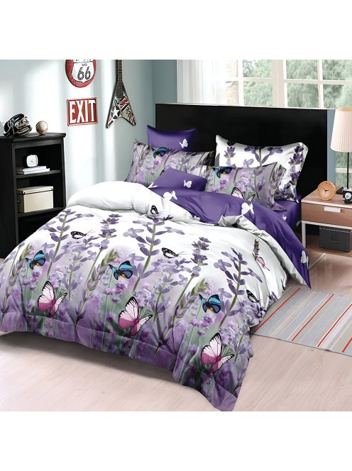 Двулицево спално бельо с ластик EmonaMall, 6 части - Модел S18163