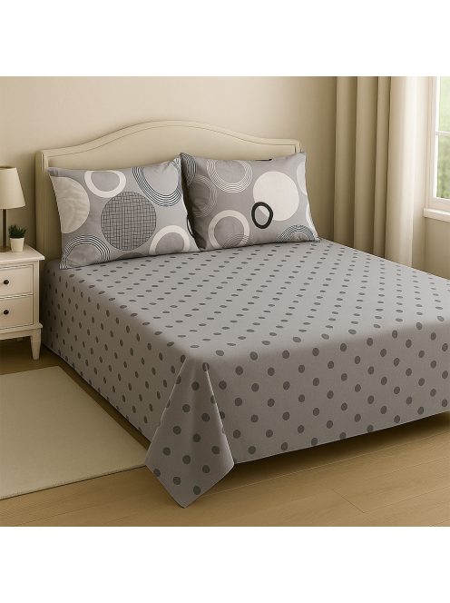 памучен долен чаршаф с 4 калъфки (размер 220x240)