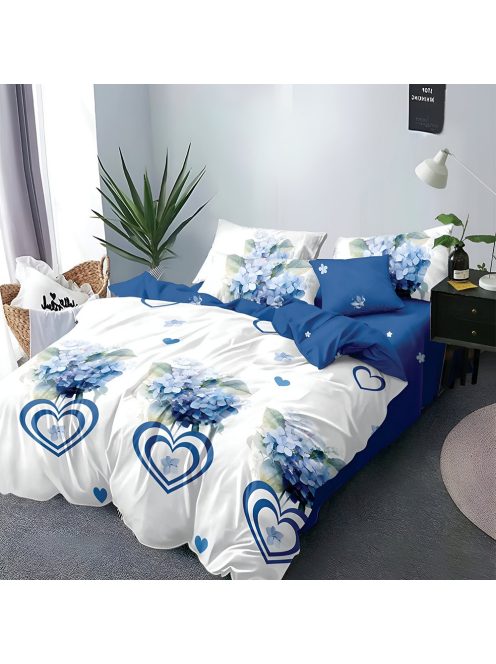 Двулицево спално бельо с ластик EmonaMall, 6 части - Модел S18227