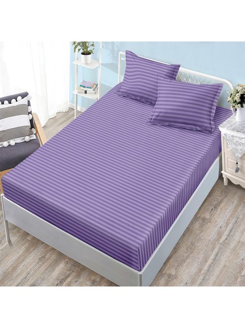 Едноцветен долен чаршаф с ластик и две калъфки (за матрак 160x200) EmonaMall, 3 части - Модел S18251