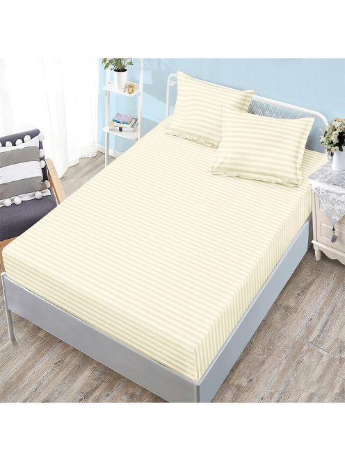 Едноцветен долен чаршаф с ластик и две калъфки (за матрак 160x200) EmonaMall, 3 части - Модел S18252