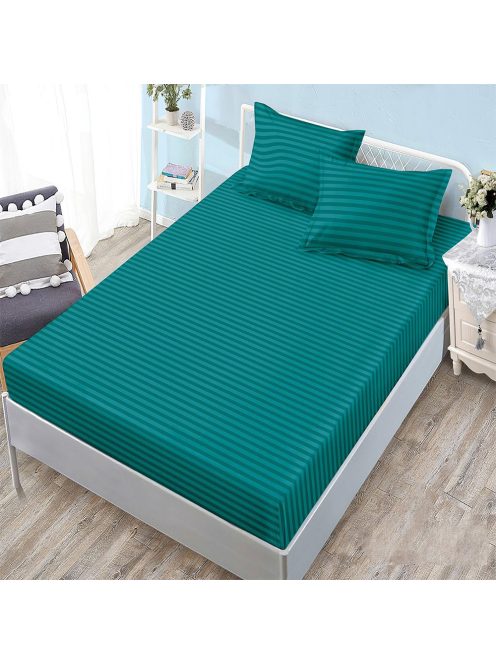 Едноцветен долен чаршаф с ластик и две калъфки (за матрак 160x200) EmonaMall, 3 части - Модел S18255