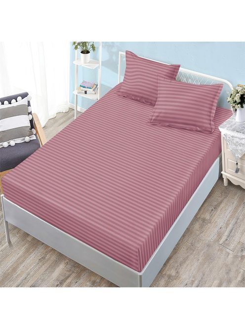 Едноцветен долен чаршаф с ластик и две калъфки (за матрак 160x200) EmonaMall, 3 части - Модел S18259