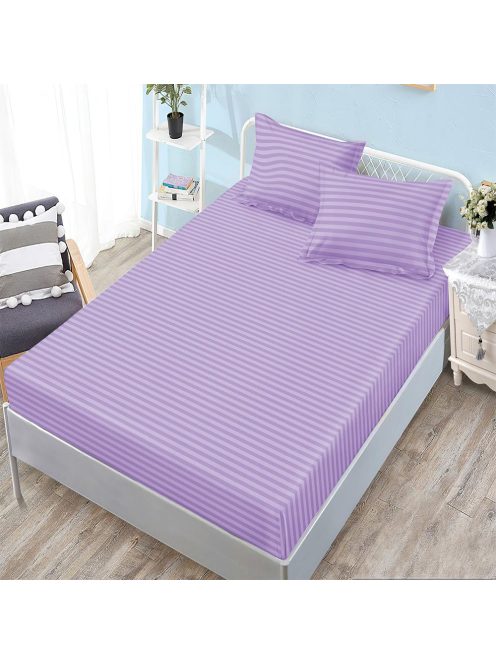 Едноцветен долен чаршаф с ластик и две калъфки (за матрак 160x200) EmonaMall, 3 части - Модел S18264