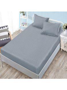   Едноцветен долен чаршаф с ластик и две калъфки (за матрак 160x200) EmonaMall, 3 части - Модел S18266