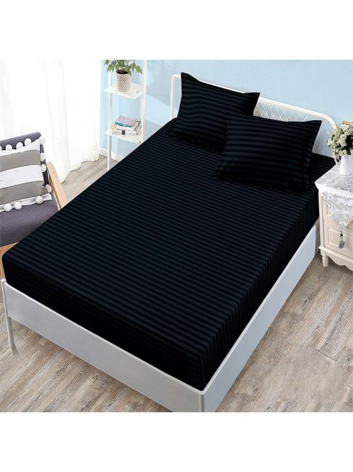Едноцветен долен чаршаф с ластик и две калъфки (за матрак 160x200) EmonaMall, 3 части - Модел S18268