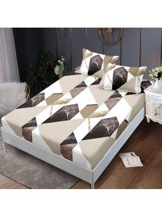   Долен чаршаф с ластик и две калъфки (за матрак 140x200) EmonaMall, 3 части - Модел S18280