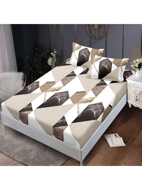 Долен чаршаф с ластик и две калъфки (за матрак 140x200) EmonaMall, 3 части - Модел S18280