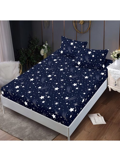 Долен чаршаф с ластик и две калъфки (за матрак 160x200) EmonaMall, 3 части - Модел S18313