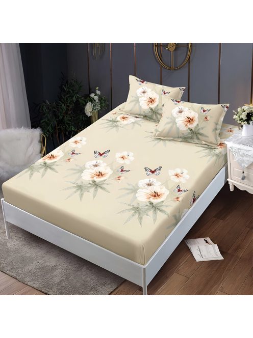 Долен чаршаф с ластик и две калъфки (за матрак 160x200) EmonaMall, 3 части - Модел S18314